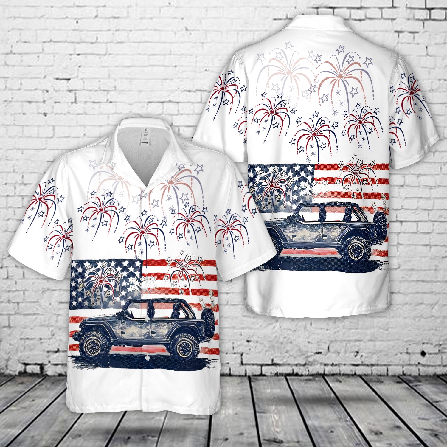US Flag Jp 4th Of July Hawaiian Shirt NNA