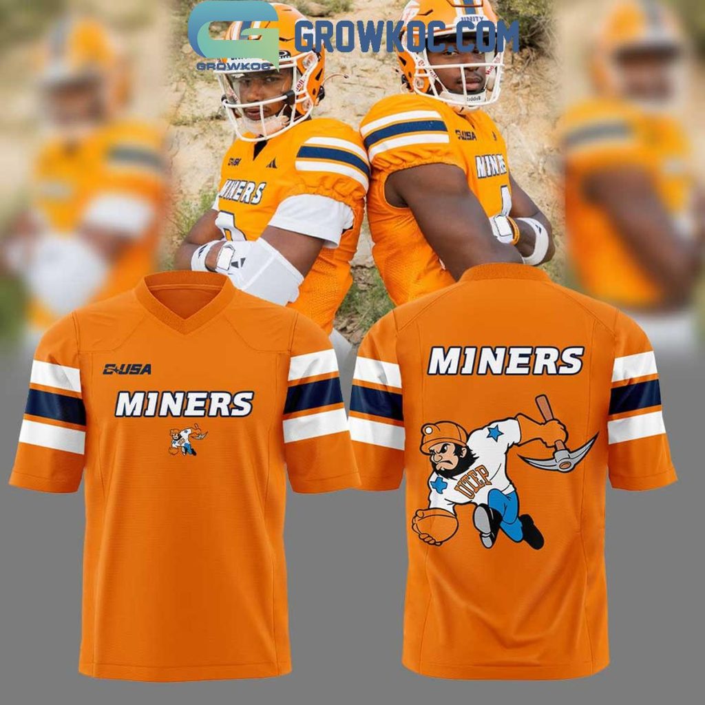 UTEP Miners We Are Back New Uniform Football Jersey, Mesh Jersey, Women Croptop Sports Shirt HFN
