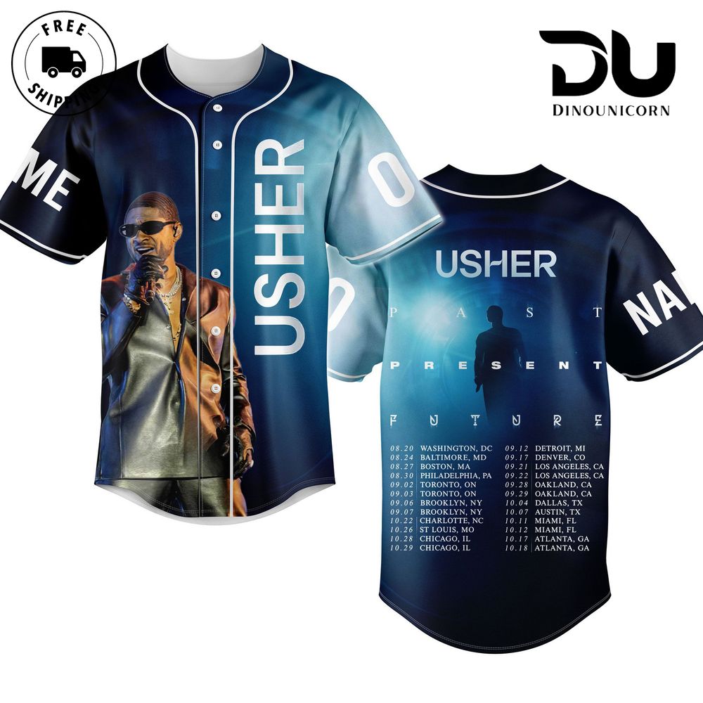 Usher Tour Baseball Jersey NNA - Image 2