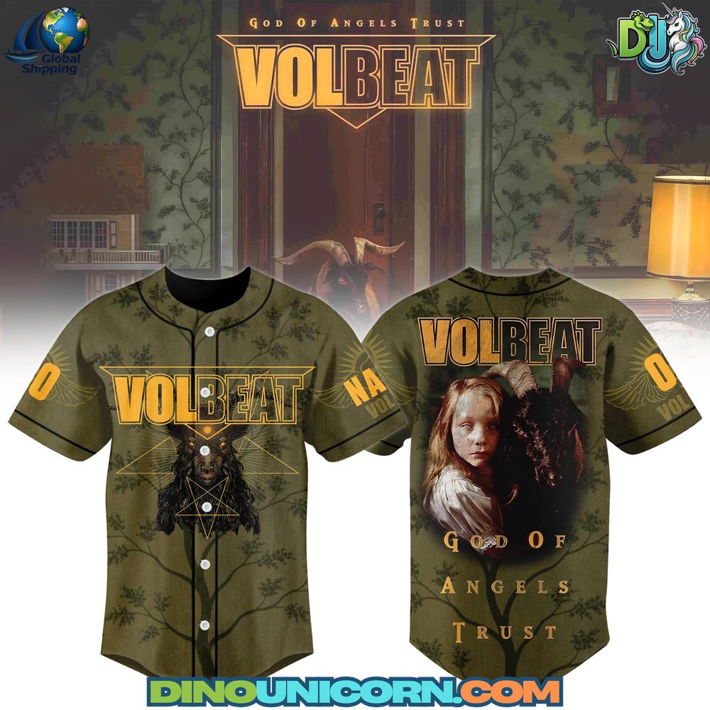 VOLBEAT God Of Angels Trust Baseball Jersey NNA