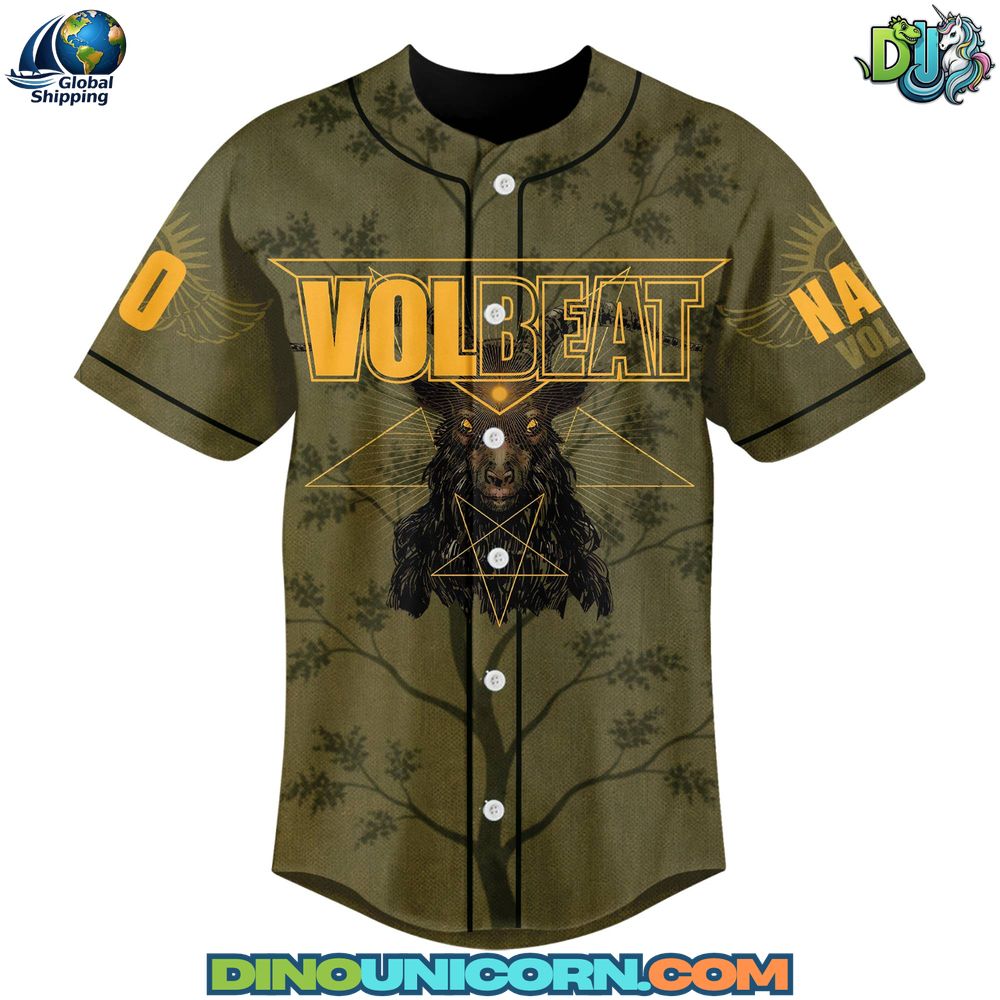 VOLBEAT God Of Angels Trust Baseball Jersey NNA - Image 2