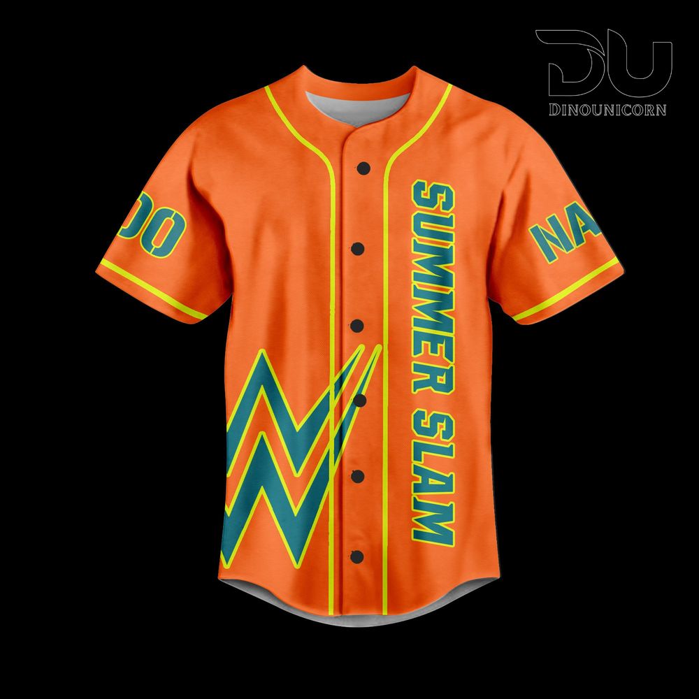 WWE Summer Slam Baseball Jersey NNA – Official Event Merchandise - Image 2