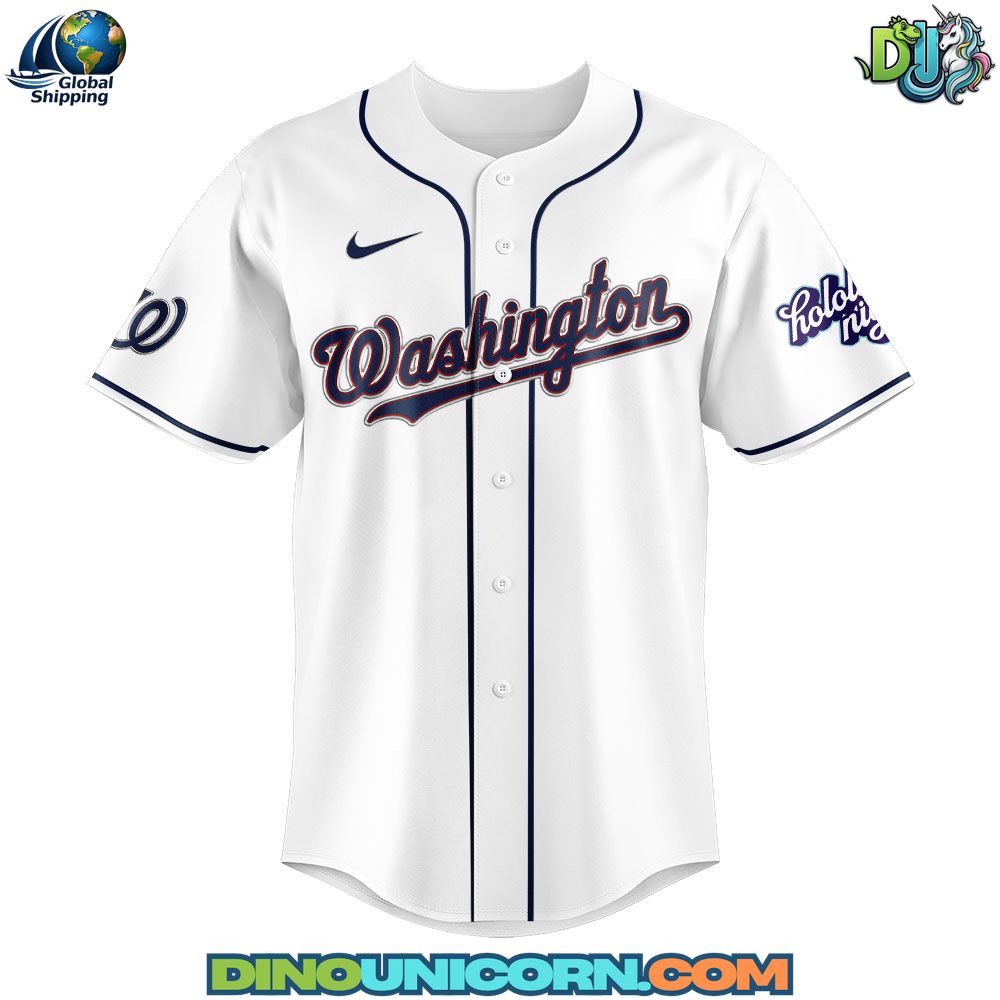 Washington Nationals x Hololive Night Baseball Jersey NNA - Image 2