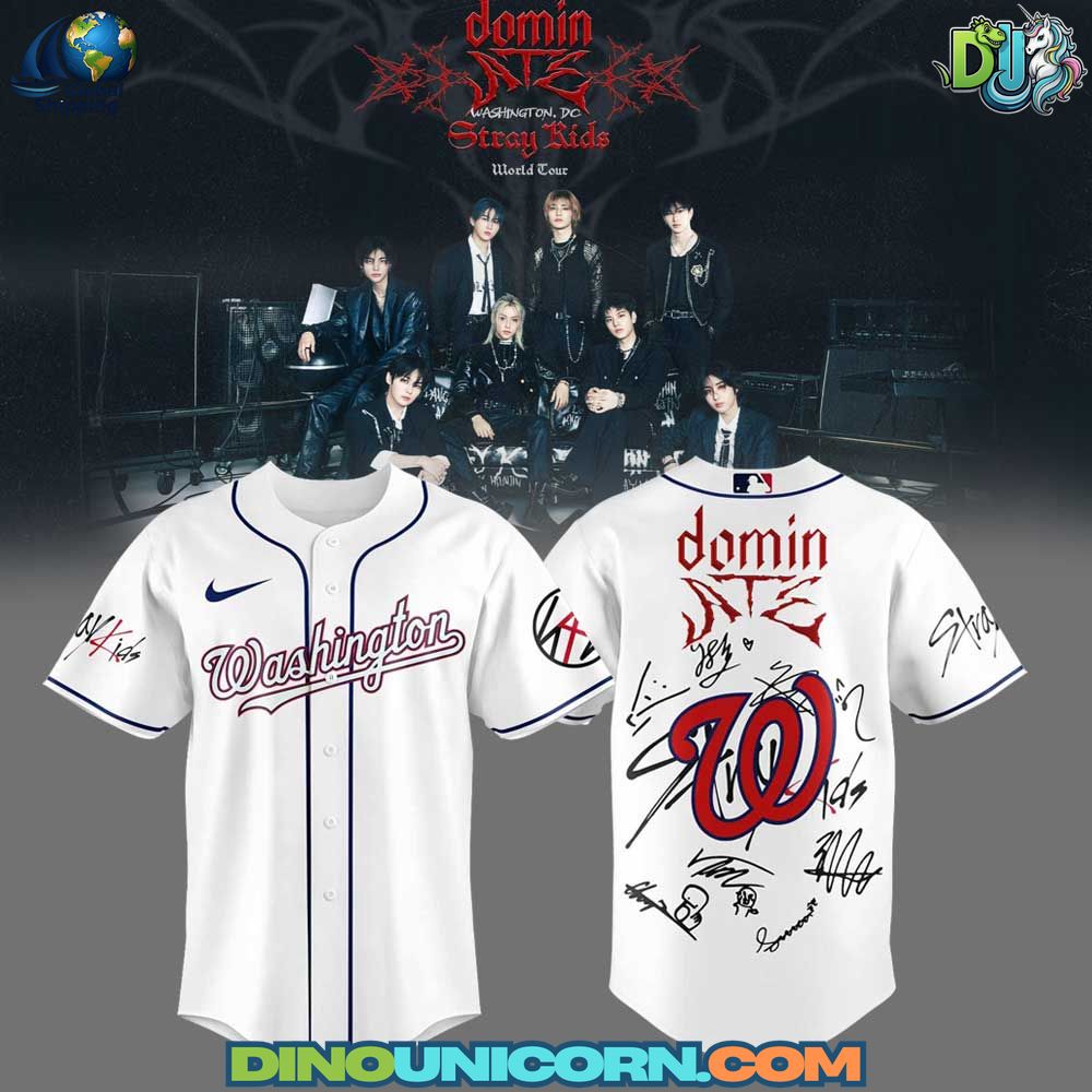 Washington Nationals x Stray Kids Tour Baseball Jersey NNA