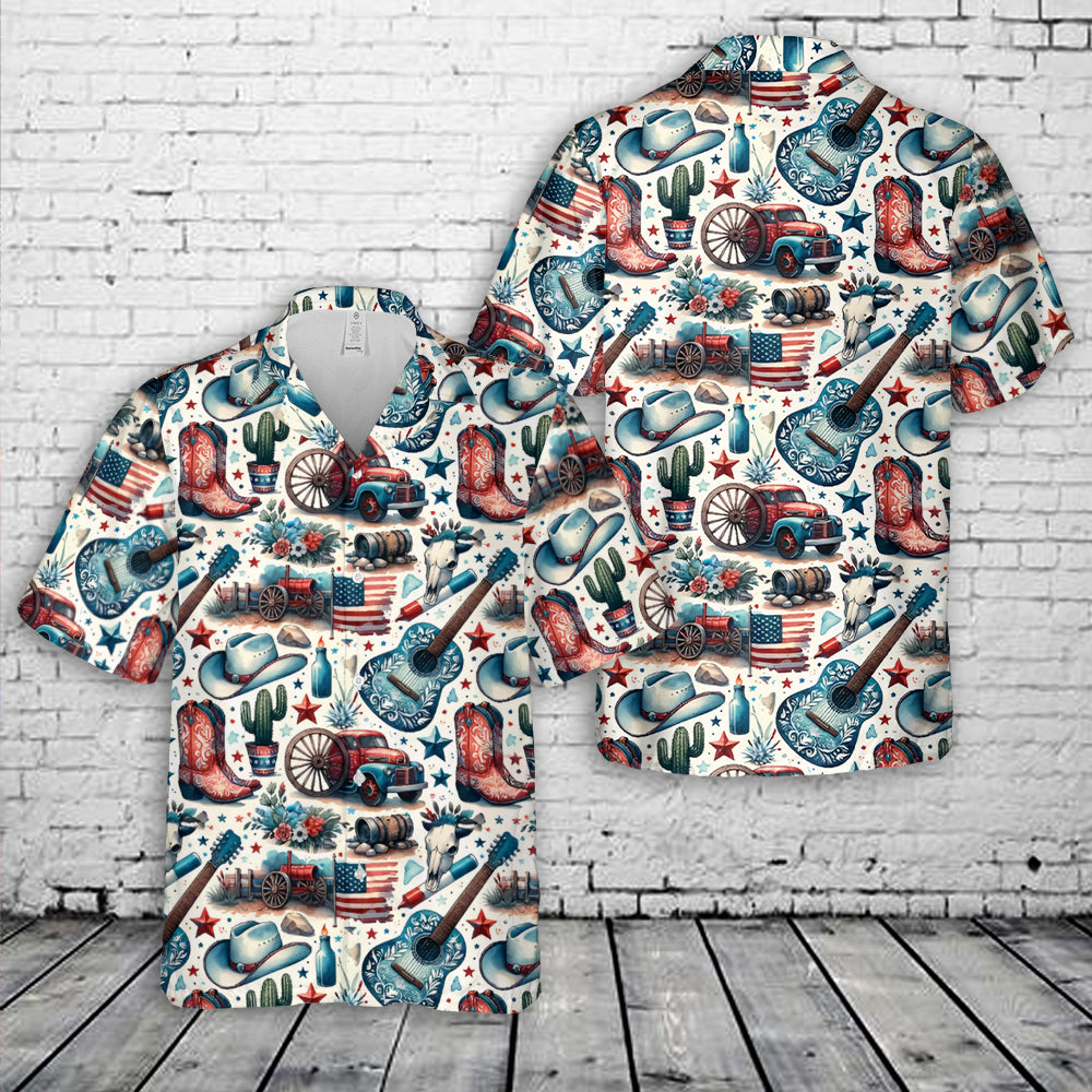 Western 4th Of July Hawaiian Shirt NNA