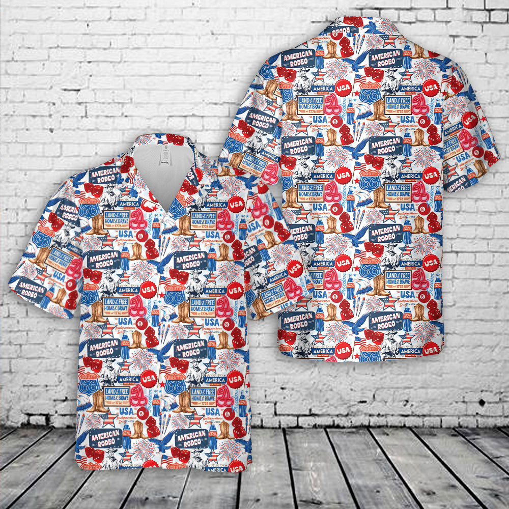 Western Collage 4th Of July Hawaiian Shirt NNA