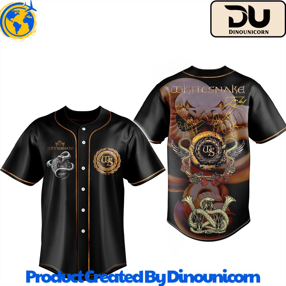 Whitesnake Baseball Jersey NNA - Image 2