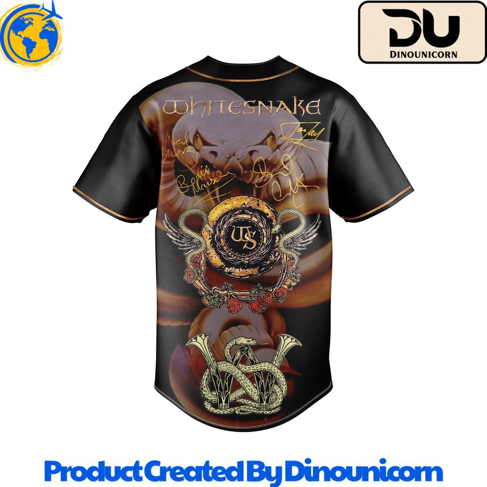 Whitesnake Baseball Jersey NNA - Image 4