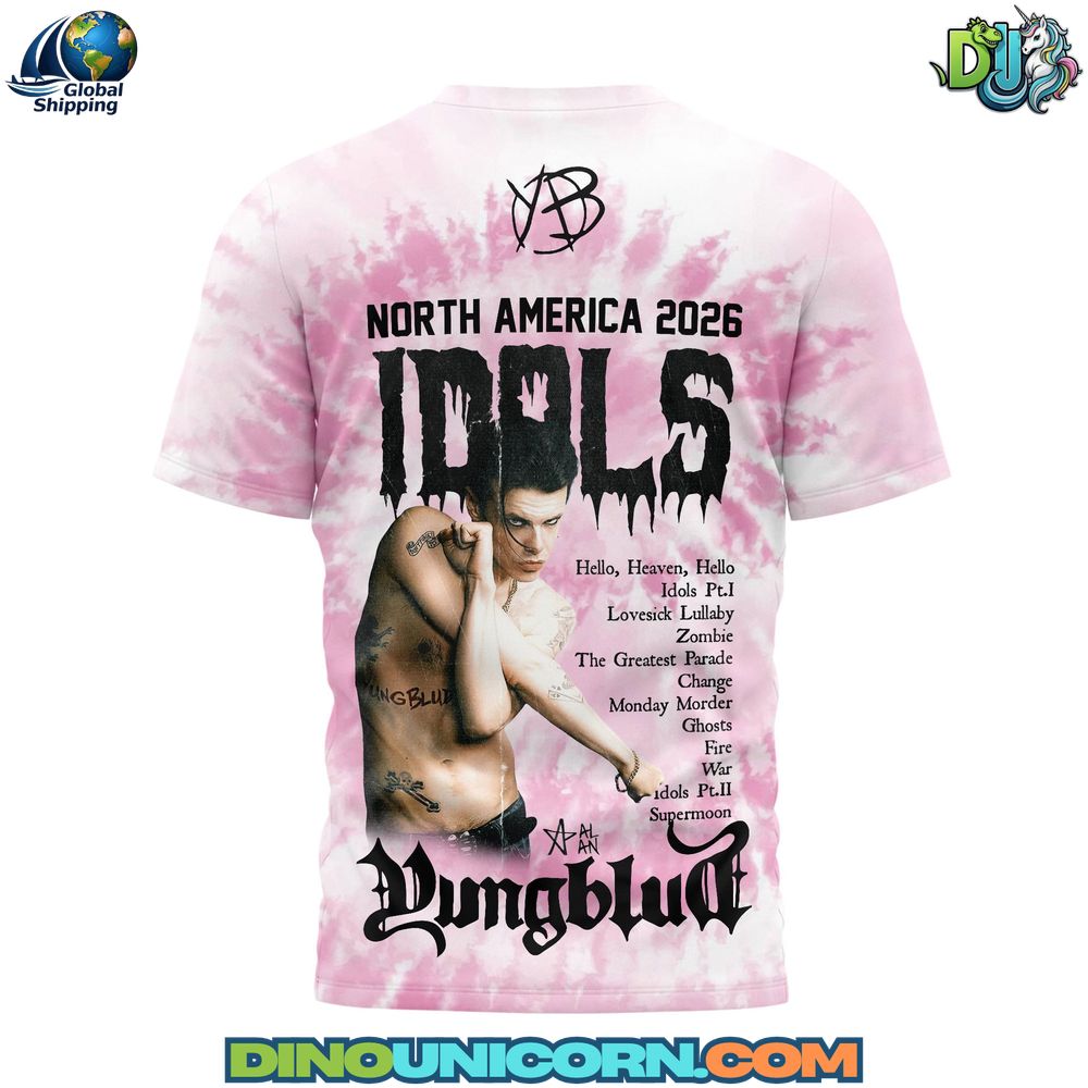 YUNGBLUD North American Tour 2026 T-Shirt Hoodie Or Zip-up Hoodie NNA - Image 3