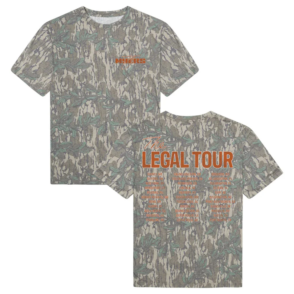 Ty Myers Merch 2026 Camo Legal Tour T-Shirt Ty Myers Tour 2026 Merch Gift For Music Fans - T-Shirt HG