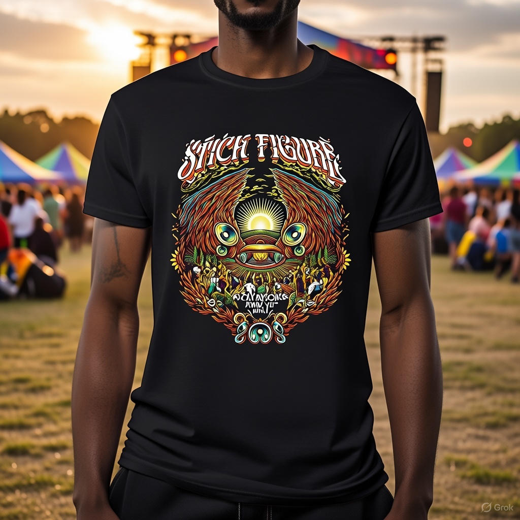 Stick Figure Merch Red Rocks 2025 T-Shirt Useful Gift For Boyfriend Gifts For BFF P3N