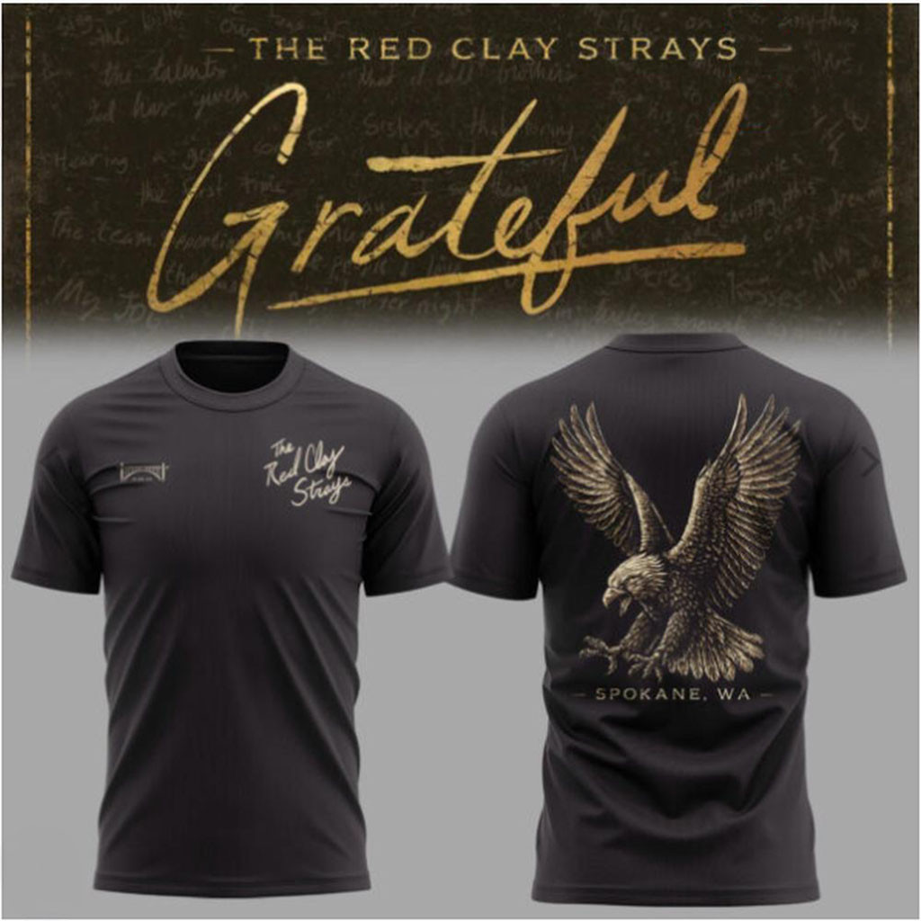 The Red Clay Strays Grateful Spokane Tour T-Shirt The Red Clay Strays Merch Gifts For Fan HG