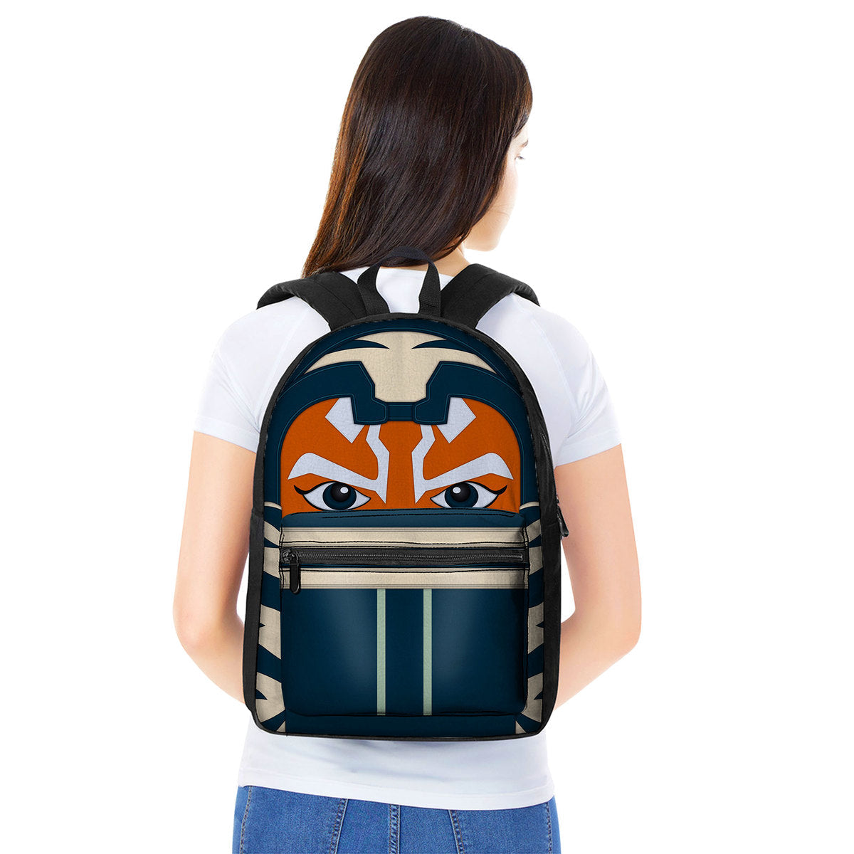 Ahsoka Tano Custom Backpack LN Back to School Traveller Lovers Outside Vlog Backpack Gift - Image 3