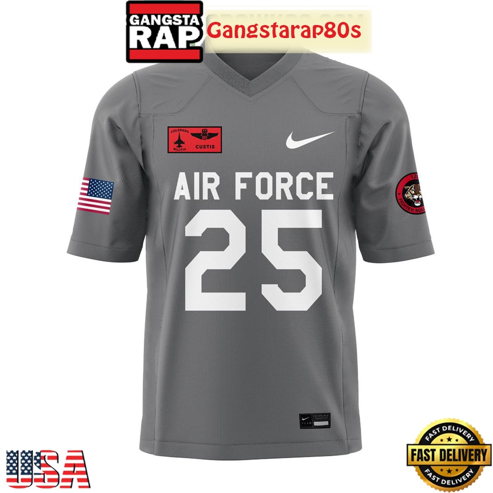 Air Force Falcons Football Air Power Personalized Football Jersey LN - Image 2