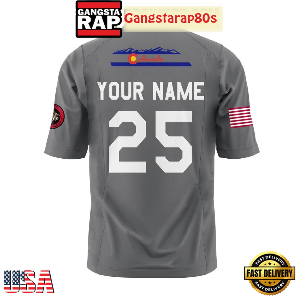 Air Force Falcons Football Air Power Personalized Football Jersey LN - Image 3