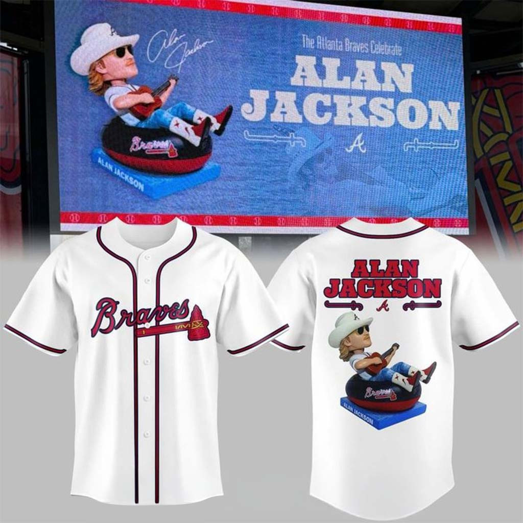 Alan Jackson X Atlanta Braves 2026 Baseball Jersey HG Alan Jackson Tour Merch Gifts For Music Fans