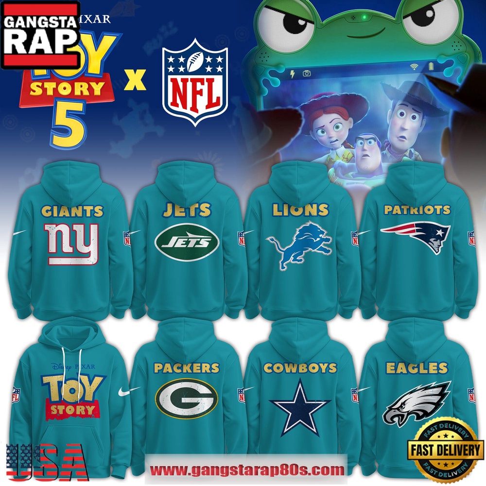 All NFL Team x Toy Story 5 Unique Design Unisex T-Shirt Hoodie Or Zip-up Hoodie LN