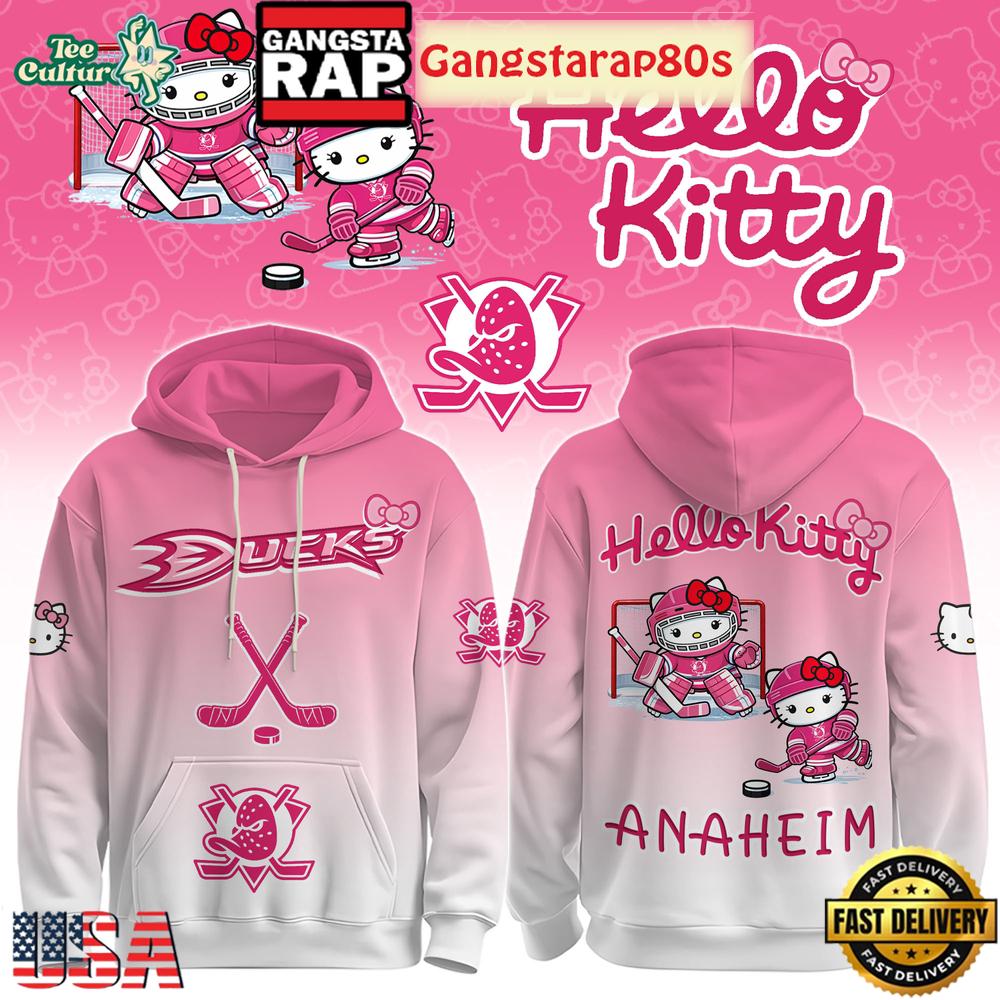ANA Ducks Special Hello Kitty New Design Unisex T-Shirt Hoodie Or Zip-up Hoodie LN Shirt