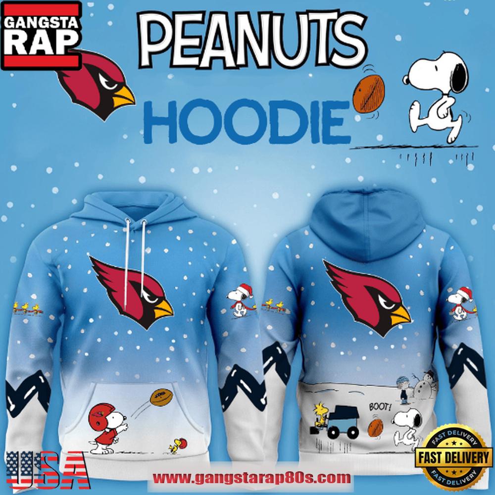 Arizona Cardinals NFL x Peanuts Christmas Unisex T-Shirt Hoodie Or Zip-up Hoodie LN