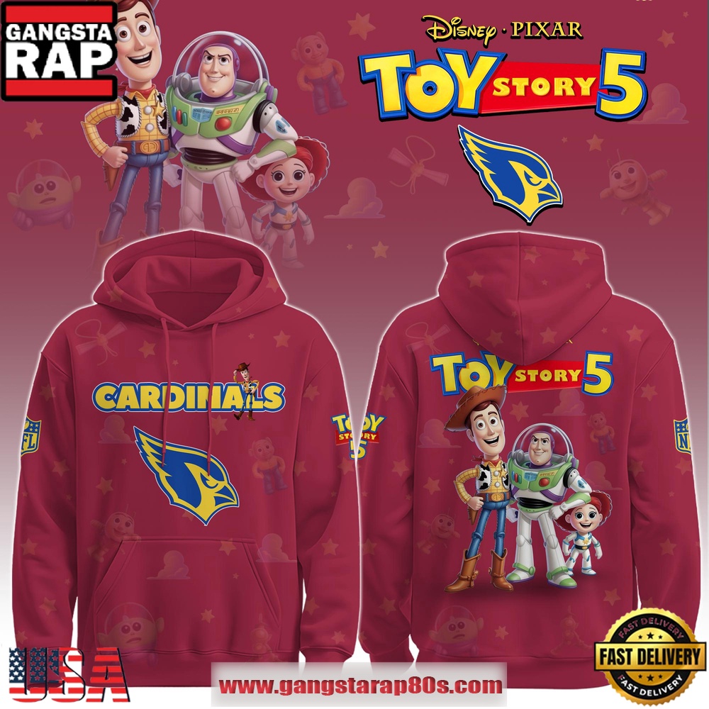 Arizona Cardinals NFL x Toy Story 5 T-Shirt Hoodie Or Zip-up Hoodie LN Shirt