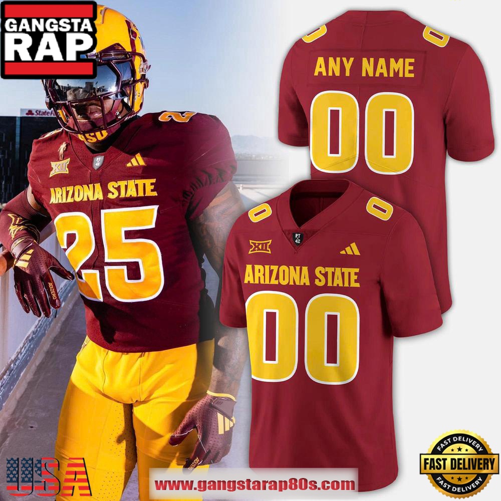 Arizona State Sun Devils 2025 New Core Uniform Personalized Football Jersey LN