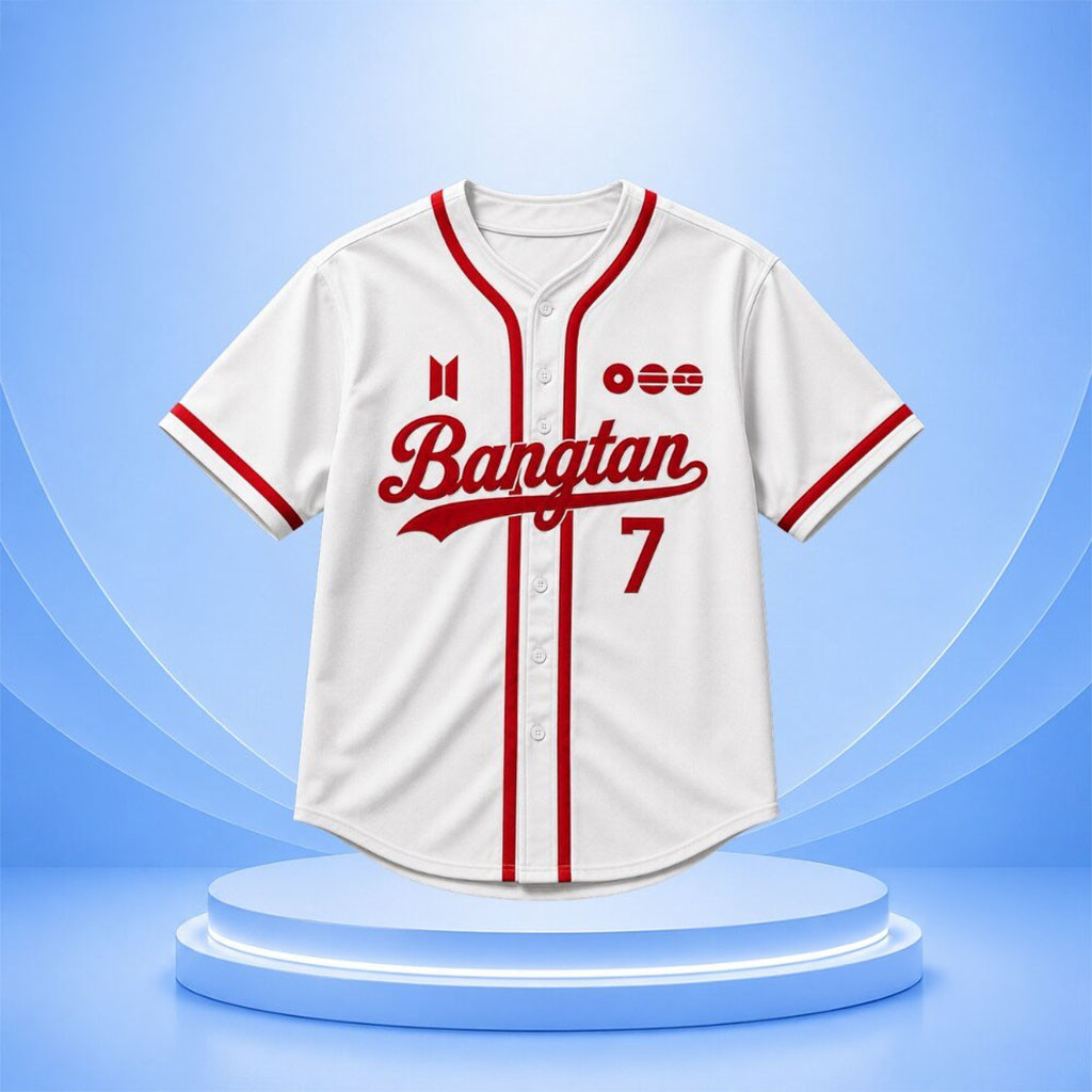 Army BTS World Tour 2026 Bangtan Baseball Jersey HG Shirt #7 Army BTS Merch Gifts For Kpop Fans