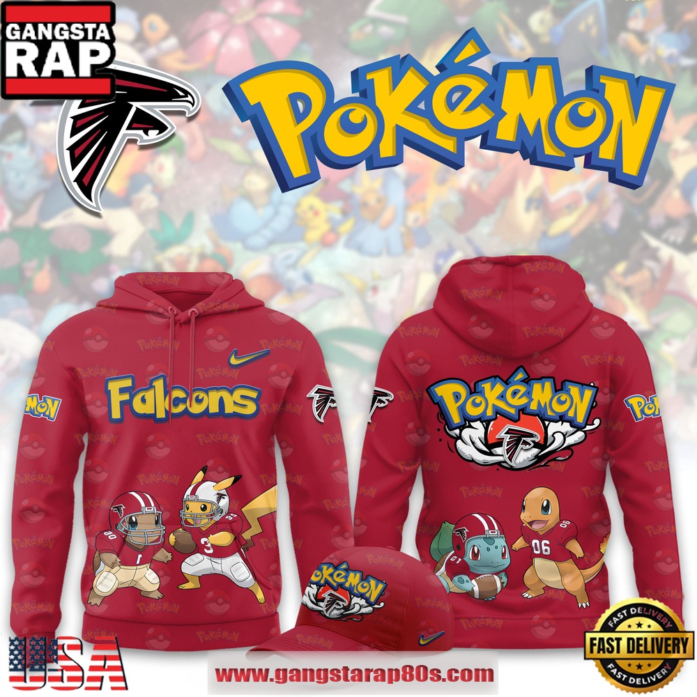 Atlanta Falcons NFL x Pokemon Unique Sports Design T-Shirt Hoodie Or Zip-up Hoodie LN Shirt