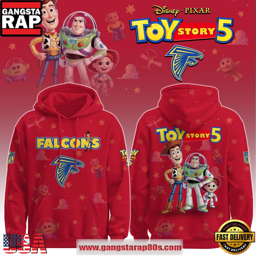 Atlanta Falcons NFL x Toy Story 5 T-Shirt Hoodie Or Zip-up Hoodie LN Shirt
