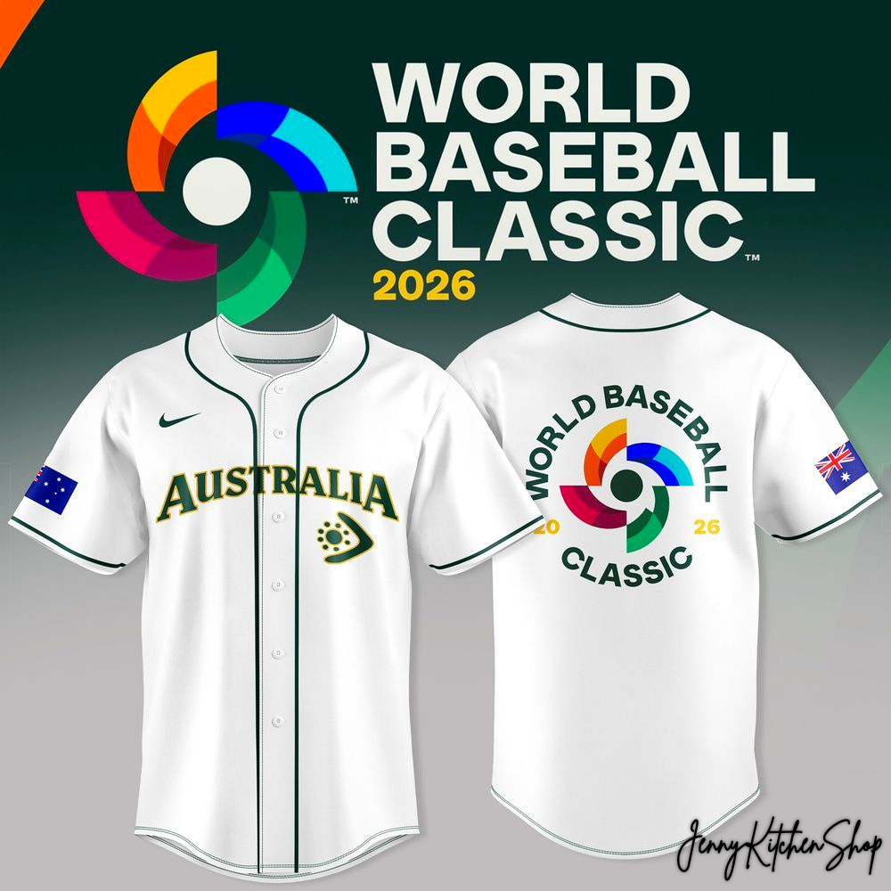 Australia World Baseball Classic 2026 HFN Baseball Jersey - Image 2