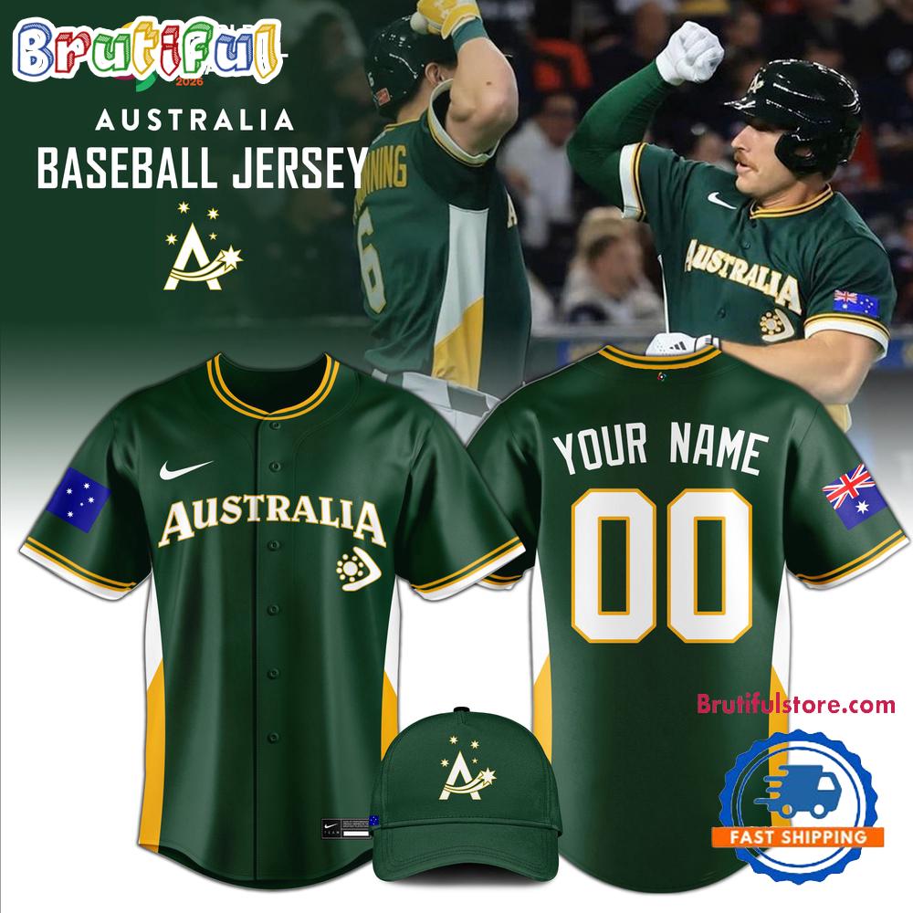 Australian Baseball 2026 World Classic Limited Edition HFN Baseball Jersey Shirt