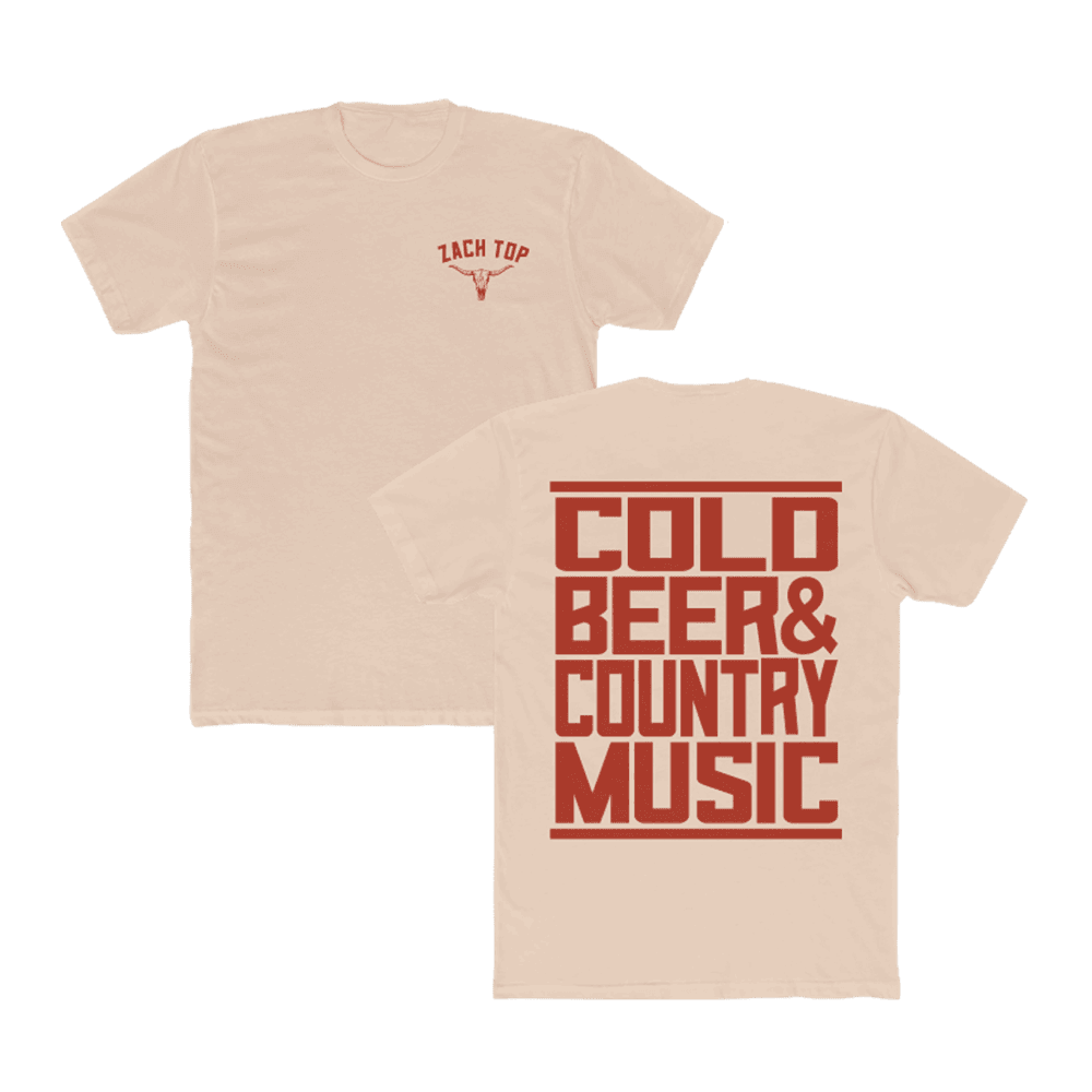 Zach Top Merch Zach Top Colo Beer And Country Music T-Shirt Natural Music Fans Gifts - T-Shirt HG