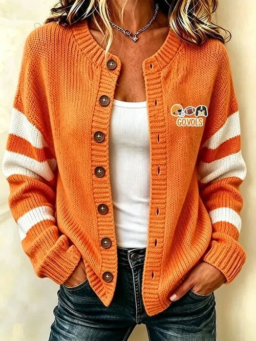 Tennessee Vols Football Merch Cardigan NCAA Football Pride Clothes - Cardigan / Orange HG