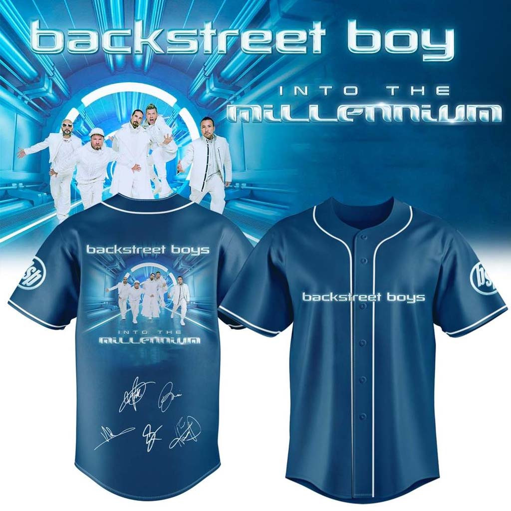Backstreet Boys Into The Millennium Baseball Jersey HG Signature Backstreet Boys Merch 2026
