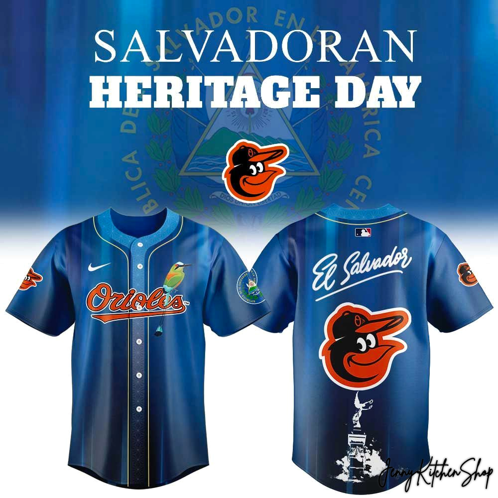 Baltimore Orioles Salvadoran Heritage Day 2026 HFN Baseball Jersey