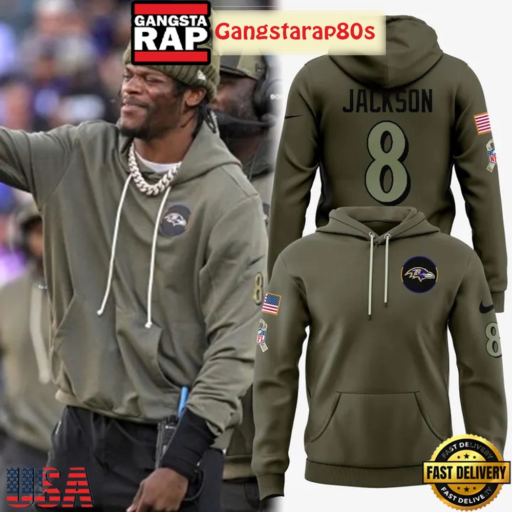 Baltimore Ravens 2025 Salute To Service Custom Unisex T-Shirt Hoodie Or Zip-up Hoodie LN