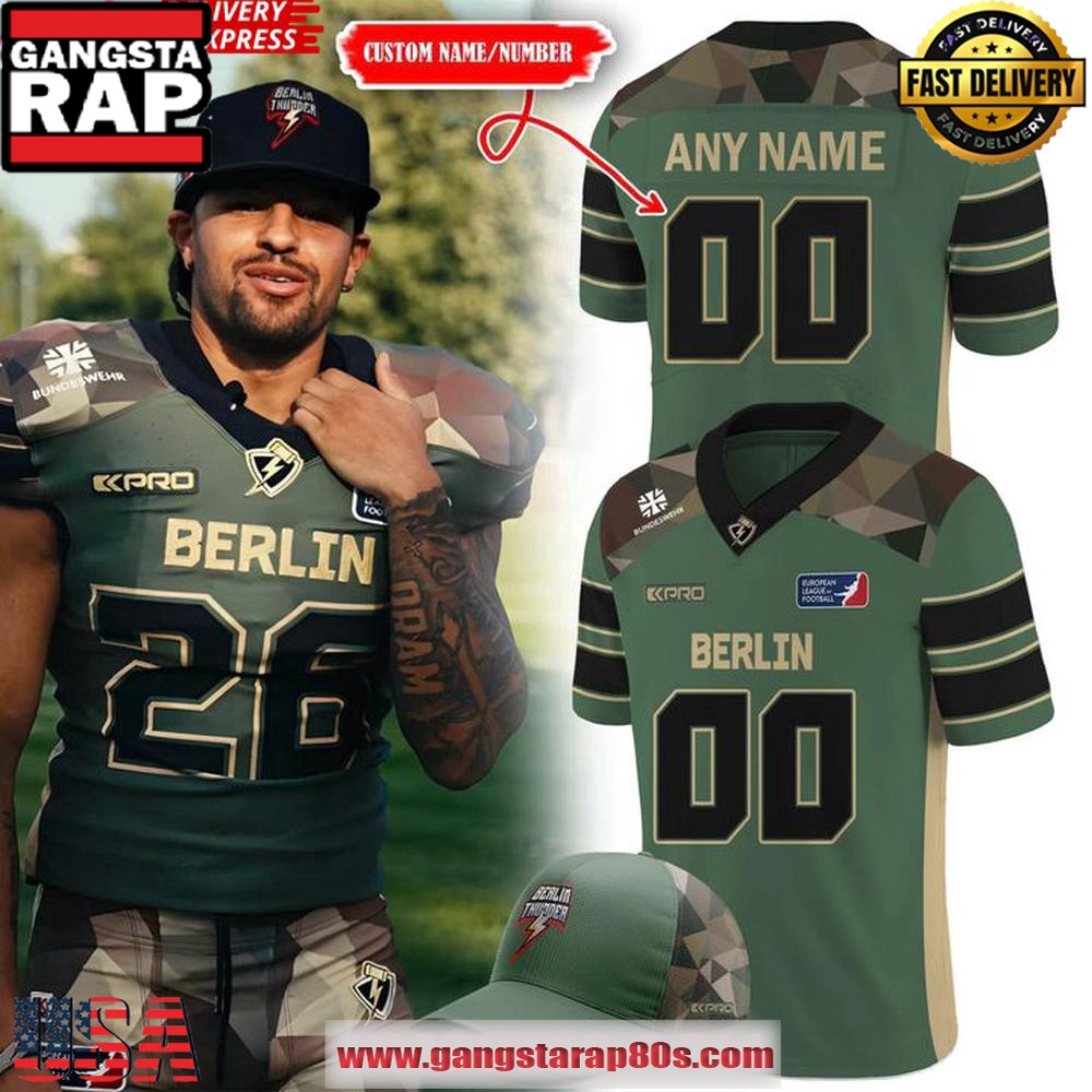 Berlin Thunder Veteranentag 2025 Personalized Football Jersey LN