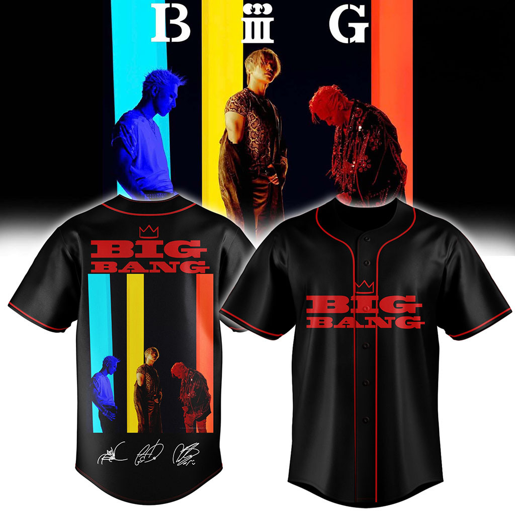 BIGBANG World Tour XX Cosmos Baseball Jersey HG Signed BIGBANG Merch 2026 Kpop Gift For VIP – Joyoce