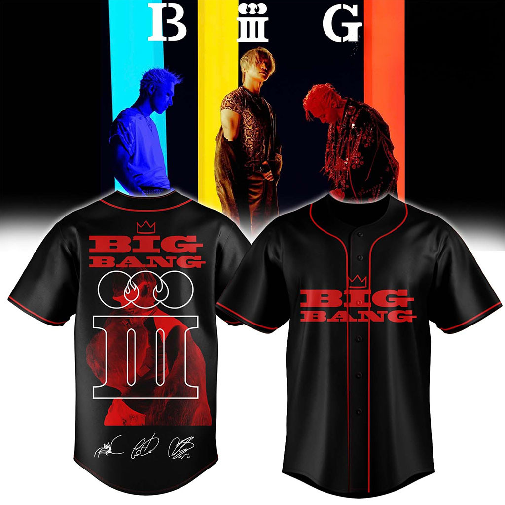 BIGBANG World Tour XX Cosmos Signature Baseball Jersey HG BIGBANG Merch 2026 Kpop Gift For VIP – Joyoce