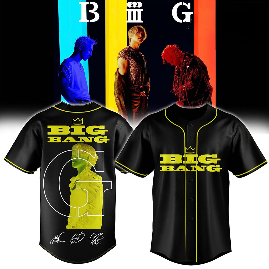 BIGBANG World Tour XX Cosmos Signature Baseball Jersey HG BIGBANG Merch 2026 VIP Gear Gifts – Joyoce