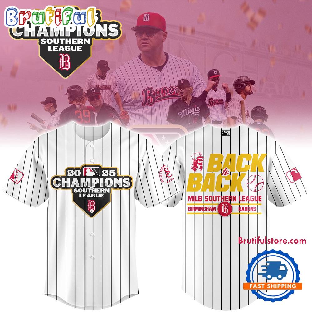 Birmingham Barons 2025 Southern League Champions Limited HFN Baseball Jersey