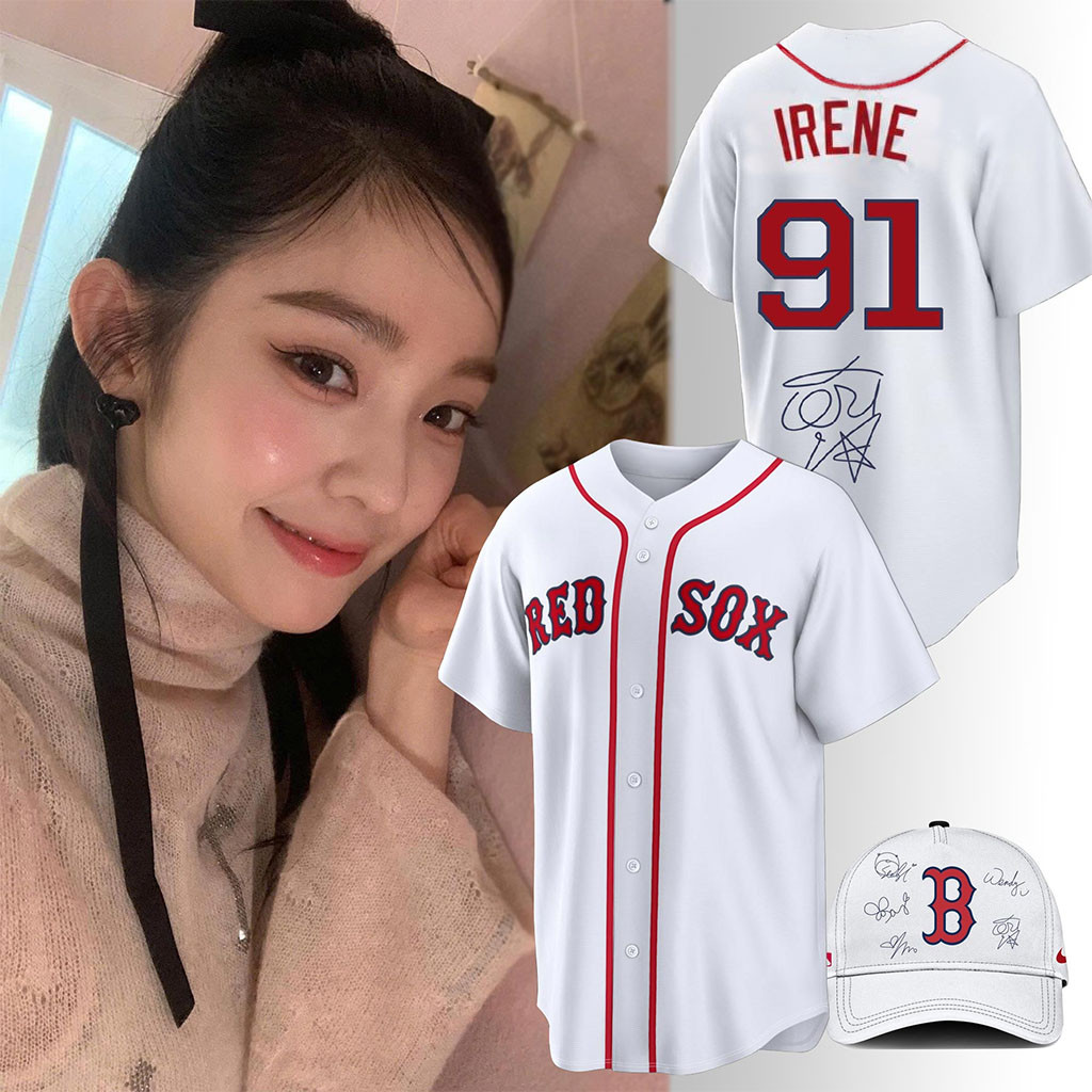 Blackpink 10th Anniversary Comeback Red Velvet Irene Baseball Jersey HG Red Sox Merch Fan Gifts – Joyoce