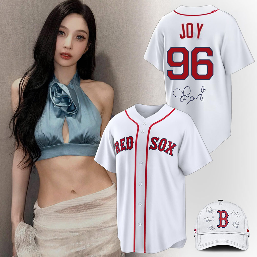 Blackpink 10th Anniversary Comeback Red Velvet Joy Baseball Jersey HG Red Sox #96 Joy Merch – Joyoce