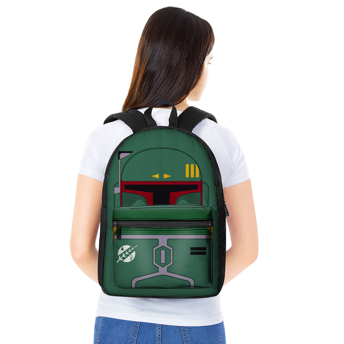 Boba Fett Bounty Hunter Custom Backpack LN Back to School Traveller Lovers Outside Vlog Backpack Gift - Image 3