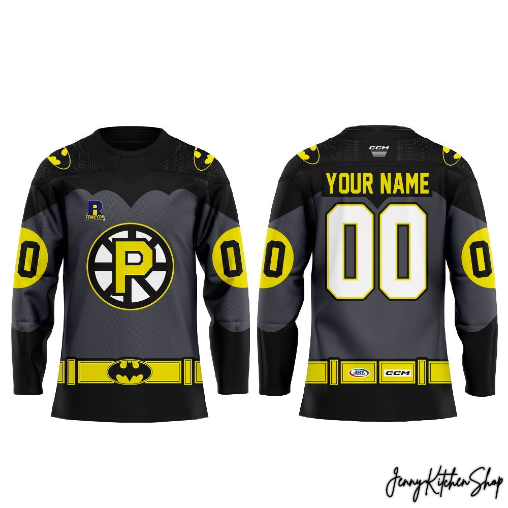 Boston Bruins Batman Weekend Dark Knight 2026 Limited HFN Baseball Jersey - Image 2