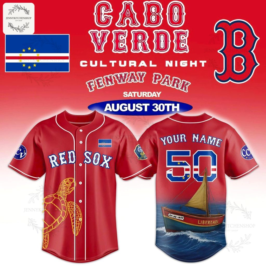 Boston Red Sox Cabo Verdean Celebration HFN Baseball Jersey