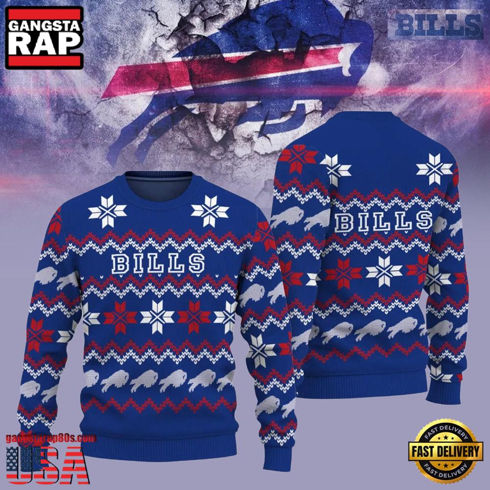 Buffalo Bills Fans Lover NFL Christmas Ugly Sweater LN