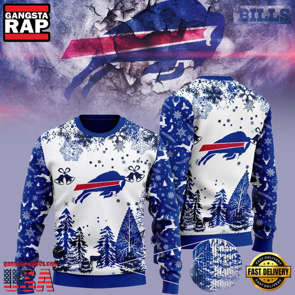 Buffalo Bills Fans Lover NFL Christmas Ugly Sweater LN