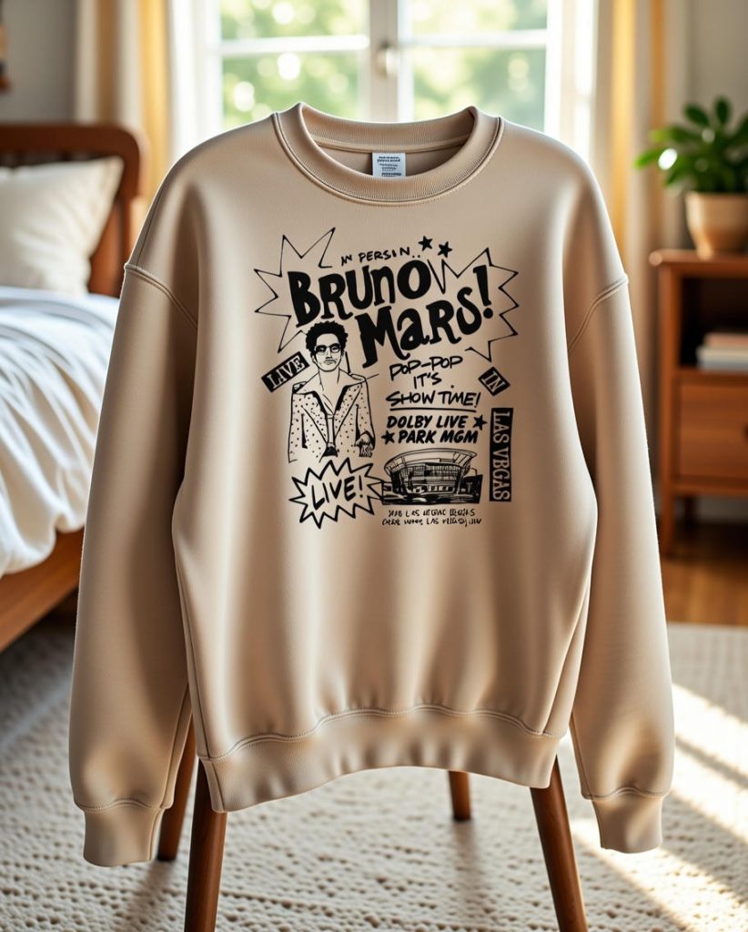 Sweatshirt Official Bruno Mars Live, Premium Sweaer Gifts For Her P3N