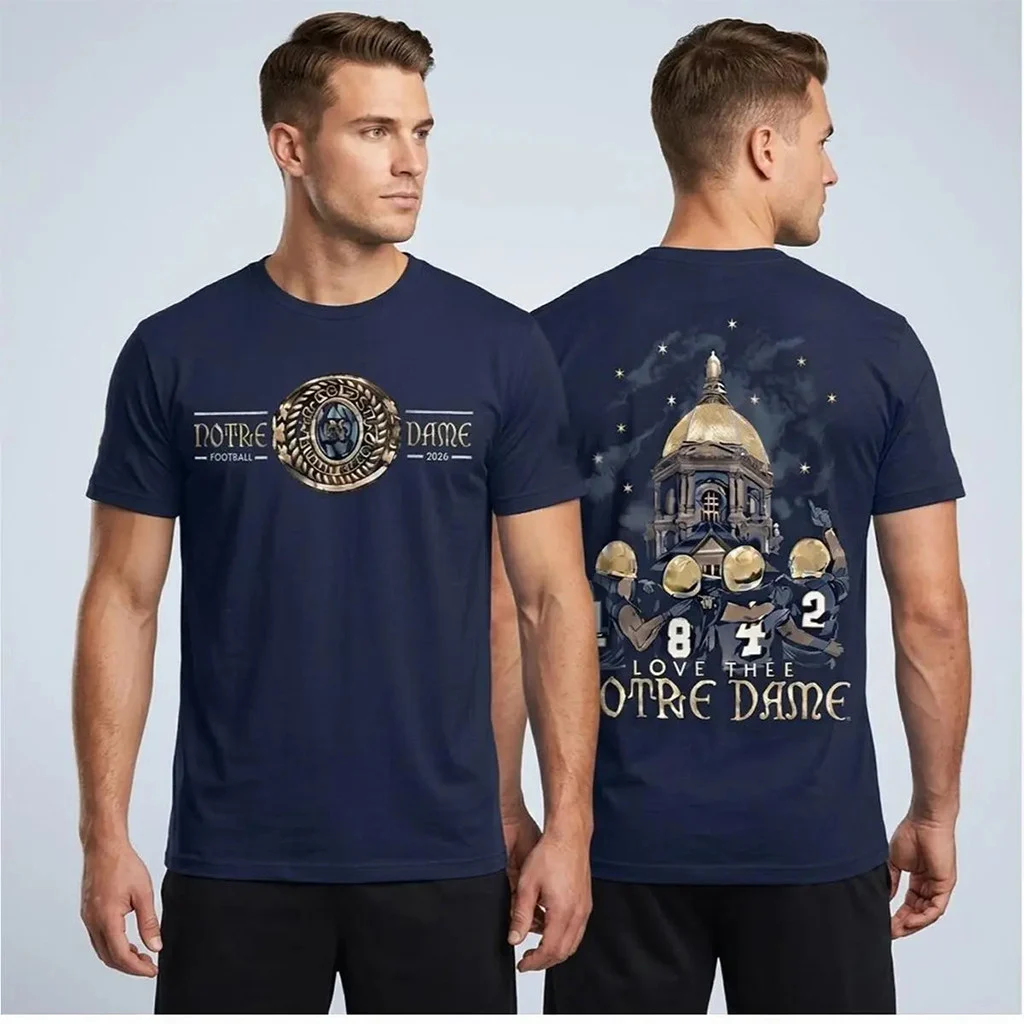 Notre Dame 2026 The Shirt Notre Dame Football Merch Presents For Football Fans HG