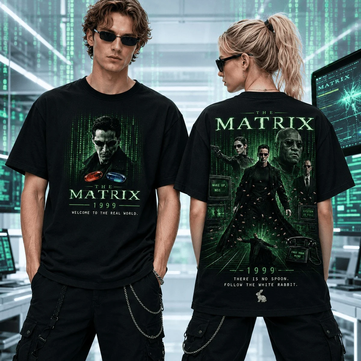The Matrix Movie T-Shirt Sci Fi Action Film Clothes Present Ideas For Brother HG